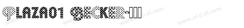 Plaza01 Becker字体转换